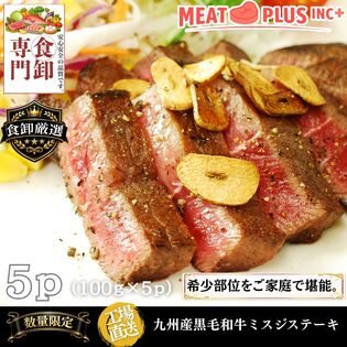 【計500g/100g×5P】九州産黒毛和牛ミスジステーキ《贅沢な口どけ 希少部位の旨みを食卓へ》
