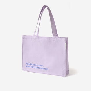 【ライラック】カルティエ美術館限定 コットン トートバッグ