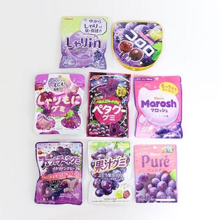 厳選！グレープ系グミ バラエティセット【8コ】