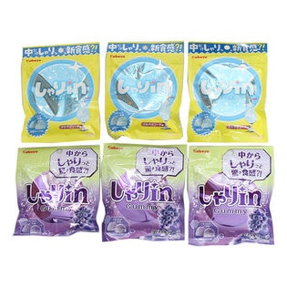 カバヤ しゃりin（クリスタルグレープ・さわやかソーダ）セット【6コ】