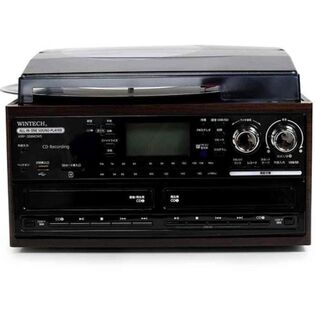 WINTECH スピーカー搭載ダブルCD(書込対応)マルチオーディオプレーヤー