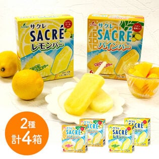 【計24本/(6本入り×1箱)×2種各2箱ずつ】サクレレモンバーマルチ・サクレパインバーセット
