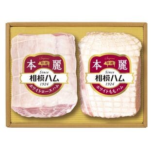 【予約受付】7/1~順次出荷【ロースハム+ももハム】本麗ギフトセット（SR-503）【熨斗可】