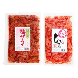 梅好きにはたまらない 梅ザーサイ(250g)と梅メンマ(180g)セット