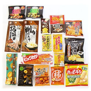 【計18コ】おつまみお菓子 バラエティBOX