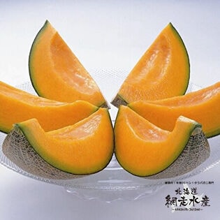 【予約受付】7月上旬~順次出荷　富良野赤肉メロン 約8kg(4—6玉)