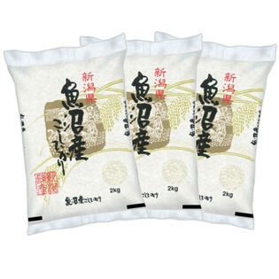 【計6kg/2kg×3袋】【精米】令和7年産 新潟県魚沼産コシヒカリ 白米
