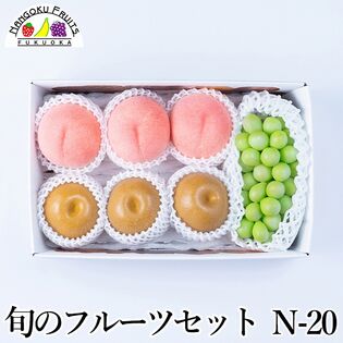 【予約受付】7月中旬~順次出荷 フルーツセット N20(マスカット・桃・和梨)