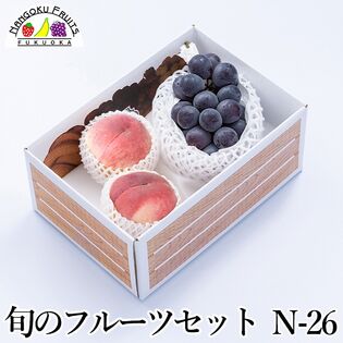 【予約受付】7月上旬~順次出荷 フルーツセット N26(ピオーネ・桃)