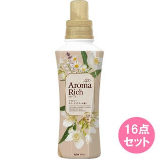 ソフランアロマリッチリラクシーホワイトフラワーの香り本体 400ML×16点セット