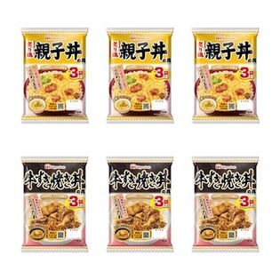 【2種/計18袋】日本ハム 親子丼＆牛すき焼き丼の具