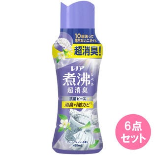 レノア 煮沸レベル超消臭 抗菌ビーズ 洗濯槽の防カビ クリーンフレッシュの香り【420ML×6点】