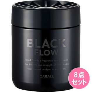 【車用芳香剤】ブラックフローゲル【ブラックシルク】×8点セット
