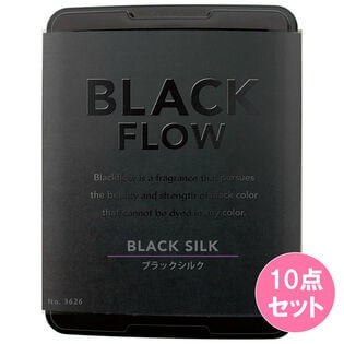 【車用芳香剤】ブラックフローボックス【ブラックシルク】×10点セット