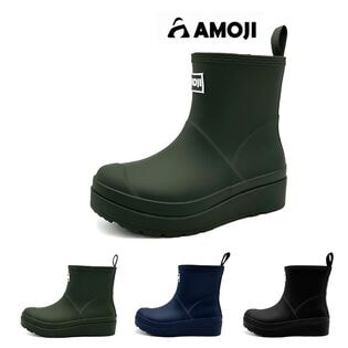 【グリーン/26cm】レインブーツ ハイカット 防水 軽量 滑りにくい 男女兼用 雨靴 CB1021