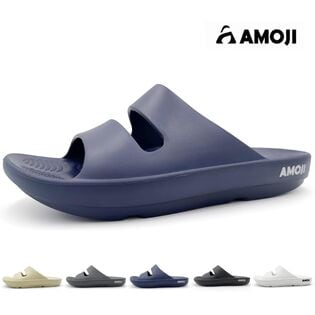 【ネイビー/24.0cm】リカバリーサンダル 軽量 EVA 厚底 クッション 男女兼用 XLS155