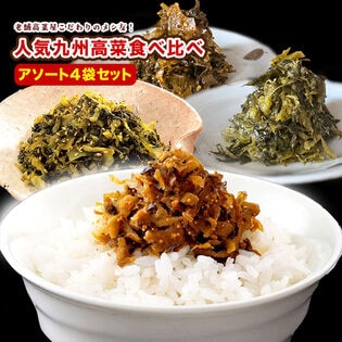 【九州高菜4種】大人気 九州高菜バラエティセット計4袋