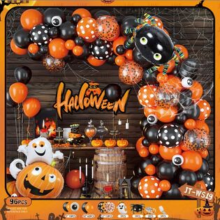 飾るだけでハロウィン気分を盛り上げる！ハロウインバルーンセット94個入り