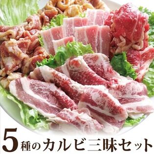 【日替わり数量限定】【計1.45kg】焼肉 カルビ 三昧 福袋 5種盛り【先行チケット利用NG】