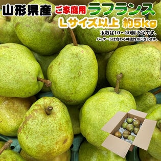 【予約受付】11月1日から順次発送【約5kg(10-20玉入り)】ご家庭用 ラフランスLサイズ以上
