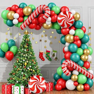 ゴールド×レッドで華やぐ、クリスマス気分を盛り上げるクリスマスバルーンセット