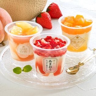 【3種/9個入】プレミアム果実アイス（博多あまおう・夕張メロン・山形白桃）