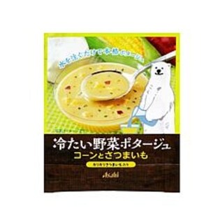 冷たい野菜ポタージュコーンとさつまいも
