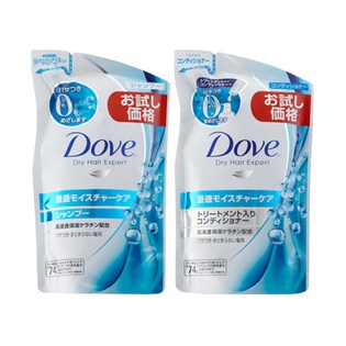 ダヴ 浸透モイスチャーケア つめかえ用 シャンプー／コンディショナー 各2本セット