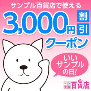【サンプルの日 3名様】ちょっプル3000円クーポン