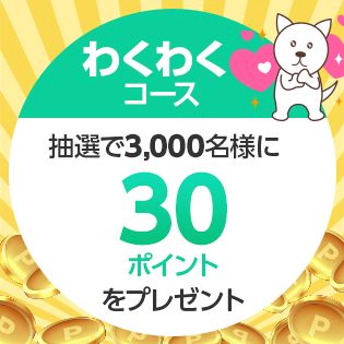 【わくわくコース】サンプル百貨店ユーザー300万人突破記念キャンペーンエントリーページ【30ポイントプレゼント】
