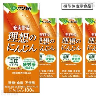 【12本】【機能性表示食品】充実野菜 理想のにんじん 紙パック 200ml [抽選サンプル]