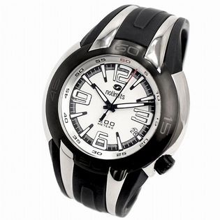 ノーリミットnolimits 200m防水 カレンダー ねじ込み式リューズ AV043 メンズ腕時計