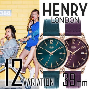 HENRY LONDON ヘンリーロンドン 【選べる12カラー】 39mm  ユニセックス 腕時計