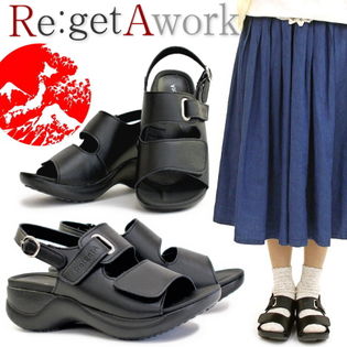 リゲッタ ローリングサンダル 靴 レディース 歩きやすい 日本製 オフィス レディース バックベルトを税込 送料込でお試し サンプル百貨店 株式会社ワタナベ