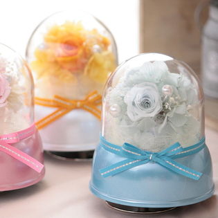 花 プリザーブドフラワー オルゴール 『デジール 星に願いを』