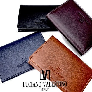 ブランド LUCIANO VALENTINO【メンズ 名刺入れ カードケース】ボンデッドレザー