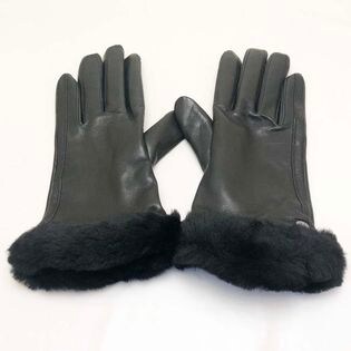 UGG アグ レディース手袋 CLASSIC LTHR SGORTY TECH GLV