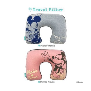 【1個】肌触りの良いスウェット素材 ディズニー TSトラベルピロー