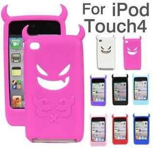 iPod touch4ケースカバー アイボッドタッチ 悪魔デビルケース シリコンケース