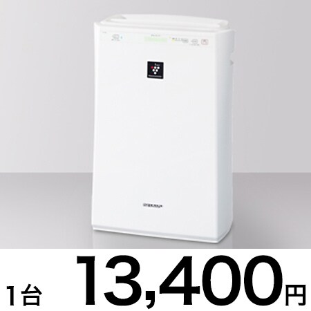 SHARP FU-F51-W [高濃度プラズマクラスター7000 空気清浄機(プラズマ 