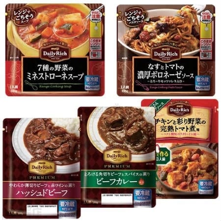 デイリーリッチ 5種12食セット G を税込 送料込でお試し サンプル百貨店 株式会社明治