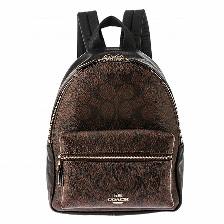 COACH バックパック ミニリュック シグネチャー柄 ベージュ F58315 