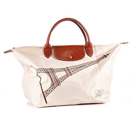 【美品】Longchamp ル プリアージュ トートバッグ エッフェル塔