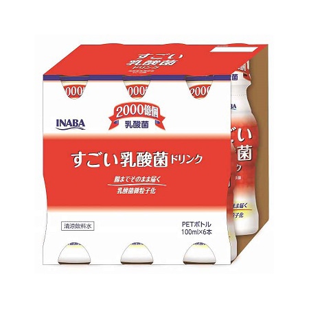 いなば　すごい乳酸菌ドリンク90本 計90本】すごい乳酸菌ドリンク 6本入りを税込・送料込でお試し