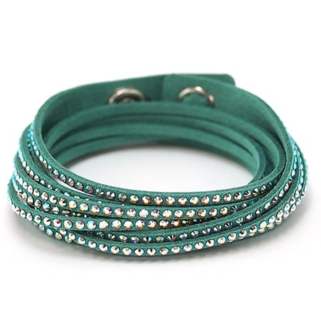 ライトグリーン】SWAROVSKI(スワロフスキー) スレイク ブレスレット