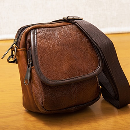 ブラウン]オイルレザーベルトポーチ（a12907）を税込・送料込でお試し 