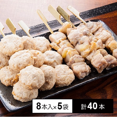 [冷凍]【5袋】舞の海の相撲やきとりセット(藻塩だれ)8本