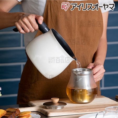 [ホワイト/2.2L] アイリスオーヤマ/1台で7役 マルチポット (IH/ガス火、両対応)/MCP-14