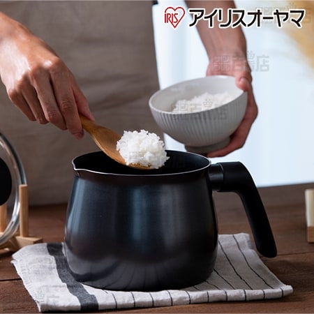 [ブラック/2.2L] アイリスオーヤマ/1台で7役 マルチポット (IH/ガス火、両対応)/MCP-14