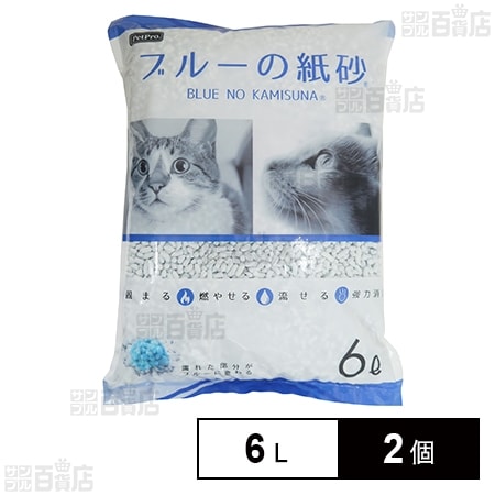 ペットプロ ブルーの紙砂 6L